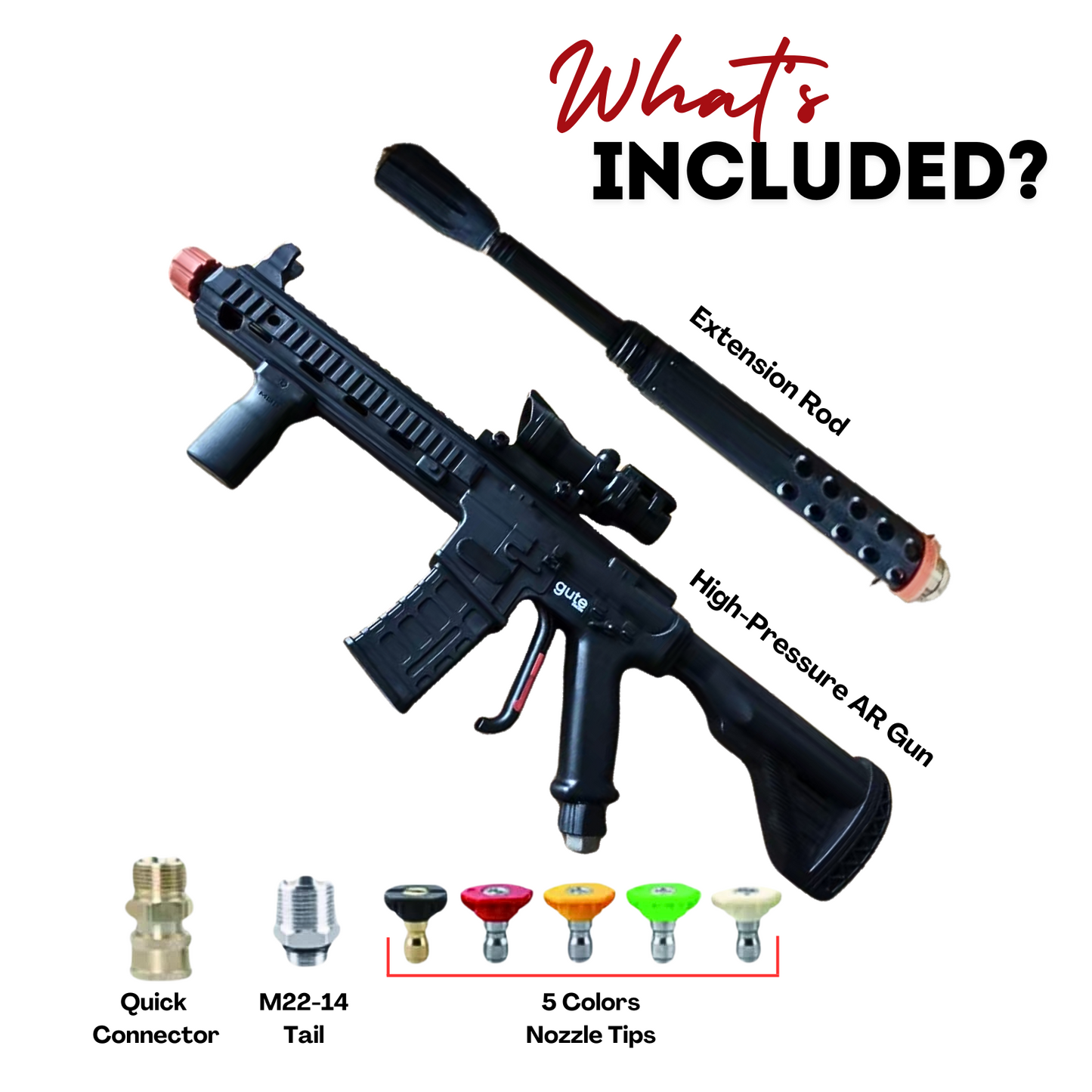 Pressure Washer Gun, Car Cleaning Tool Unique Mechanism, High Pressure Spray Washing Equipment - for Car Wash, Military, Patriotic, Police-Inspired Design, Precision Cleaner-4
