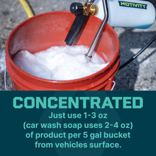 MOTIVITY Car Wash Soap, Concentrated, Works with Foam Cannon, Foam Gun, or Pressure Washer – 1 Gallon Motivity-5